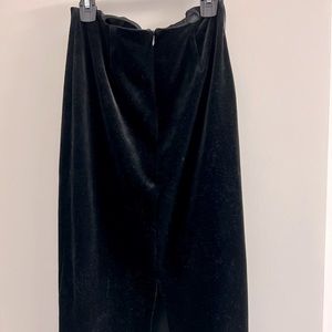 TopShop Black Velvet Skirt